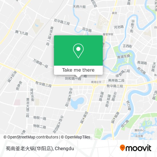 蜀南釜老火锅(华阳店) map