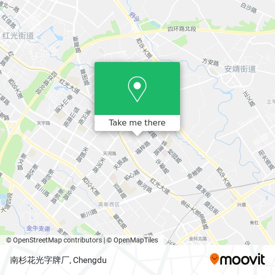 南杉花光字牌厂 map