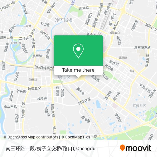 南三环路二段/娇子立交桥(路口) map