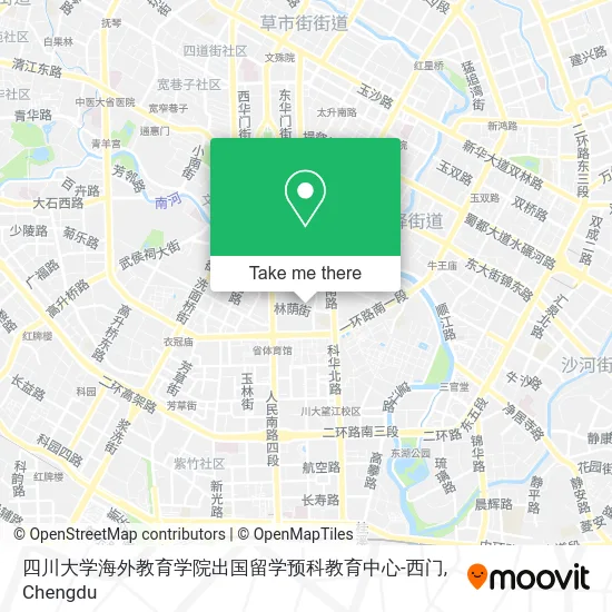 四川大学海外教育学院出国留学预科教育中心-西门 map