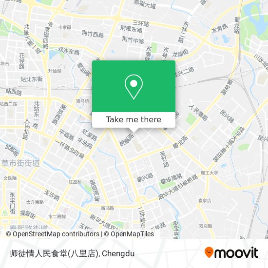 师徒情人民食堂(八里店) map
