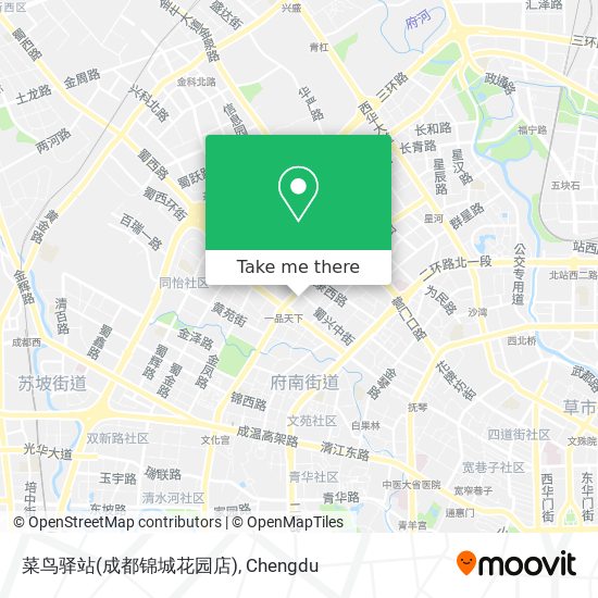 菜鸟驿站(成都锦城花园店) map