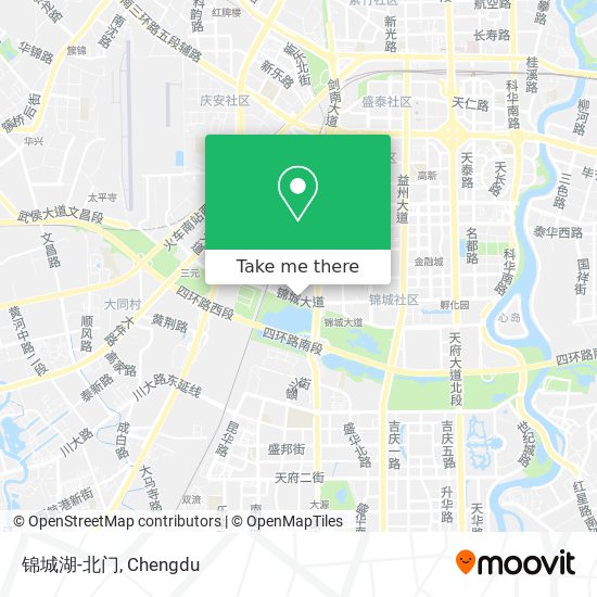 锦城湖-北门 map