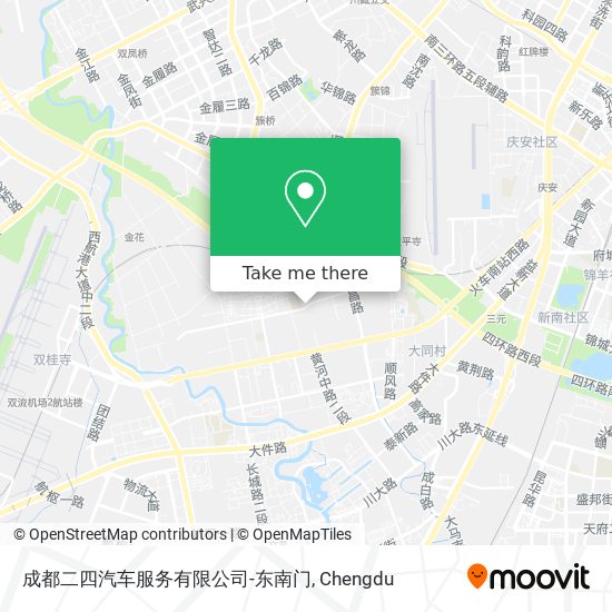 成都二四汽车服务有限公司-东南门 map