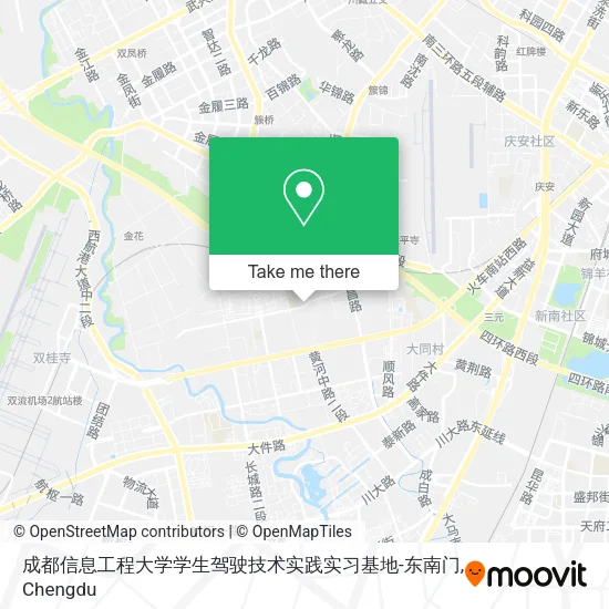 成都信息工程大学学生驾驶技术实践实习基地-东南门 map