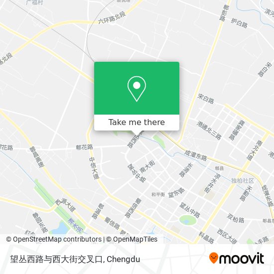 望丛西路与西大街交叉口 map