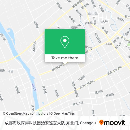 成都海峡两岸科技园治安巡逻大队-东北门 map