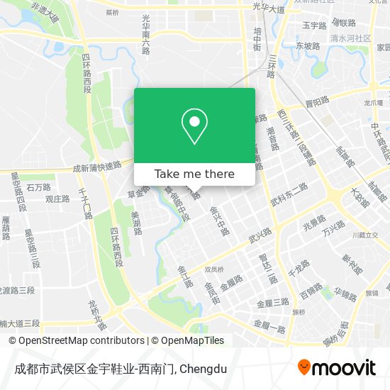 成都市武侯区金宇鞋业-西南门 map