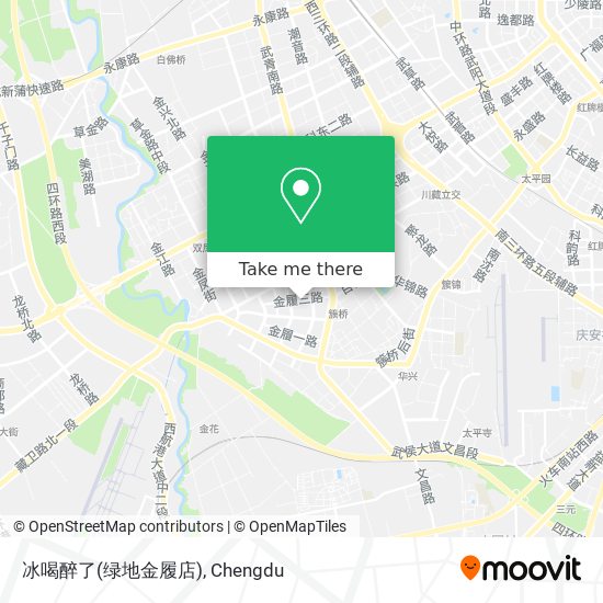 冰喝醉了(绿地金履店) map