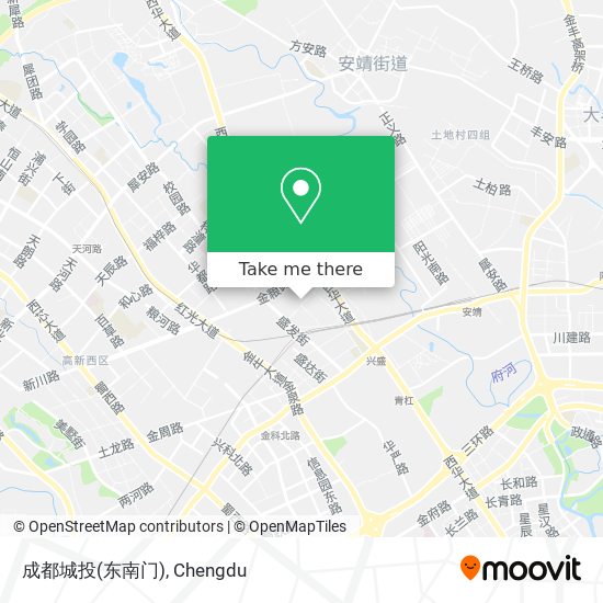 成都城投(东南门) map
