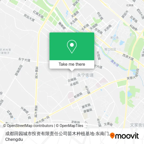 成都田园城市投资有限责任公司苗木种植基地-东南门 map