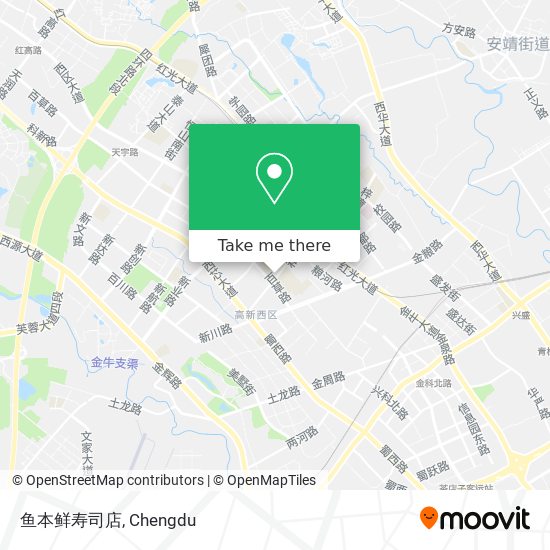 鱼本鲜寿司店 map