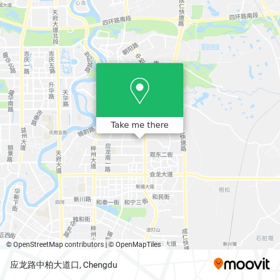 应龙路中柏大道口 map