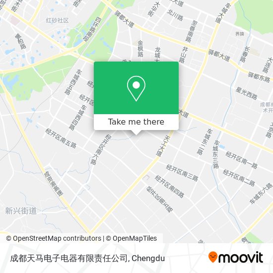 成都天马电子电器有限责任公司 map