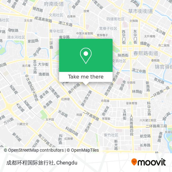 成都环程国际旅行社 map