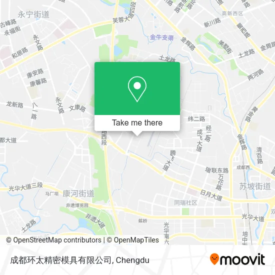 成都环太精密模具有限公司 map