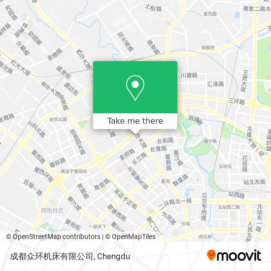 成都众环机床有限公司 map