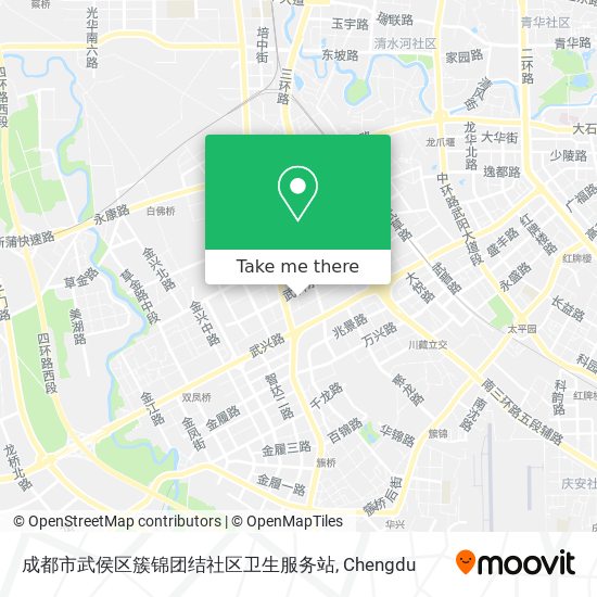 成都市武侯区簇锦团结社区卫生服务站 map