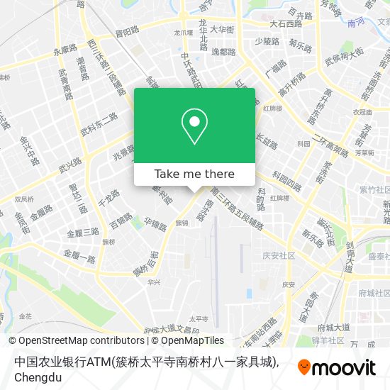 中国农业银行ATM(簇桥太平寺南桥村八一家具城) map