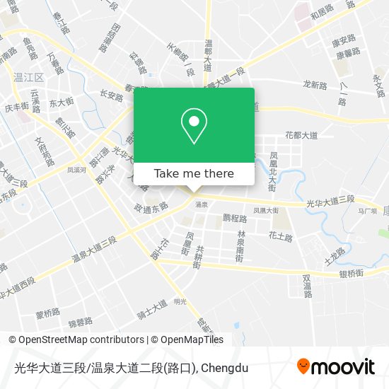 光华大道三段/温泉大道二段(路口) map