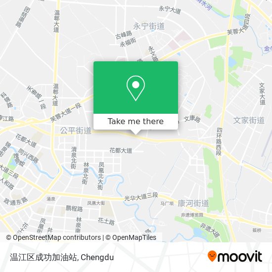 温江区成功加油站 map