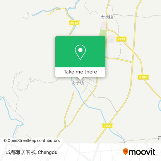 成都雅居客栈 map