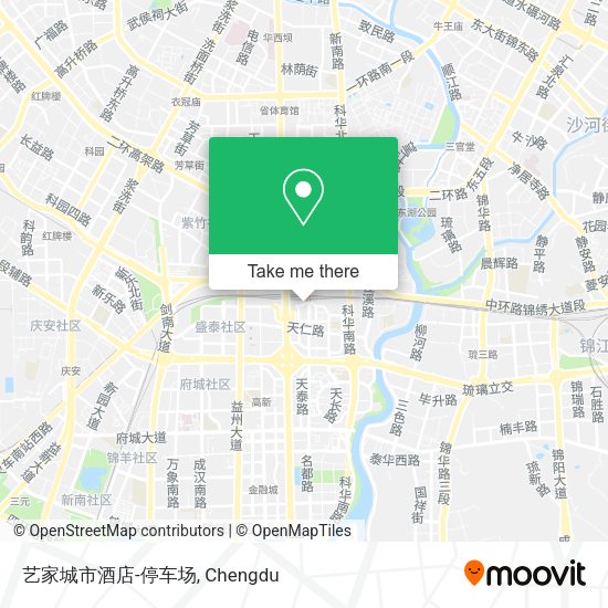 艺家城市酒店-停车场 map