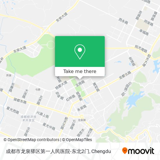 成都市龙泉驿区第一人民医院-东北2门 map