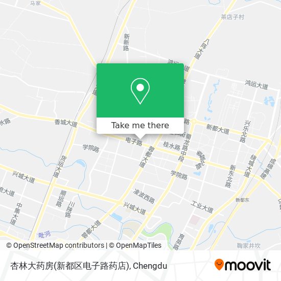 杏林大药房(新都区电子路药店) map