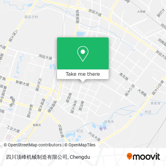 四川顶峰机械制造有限公司 map