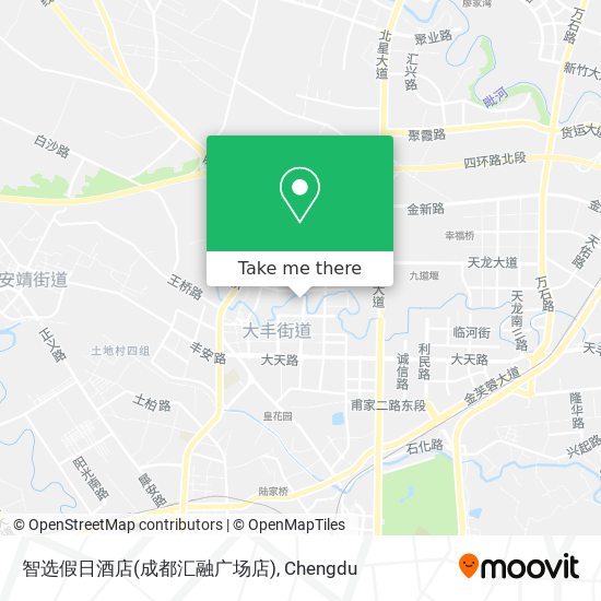 智选假日酒店(成都汇融广场店) map