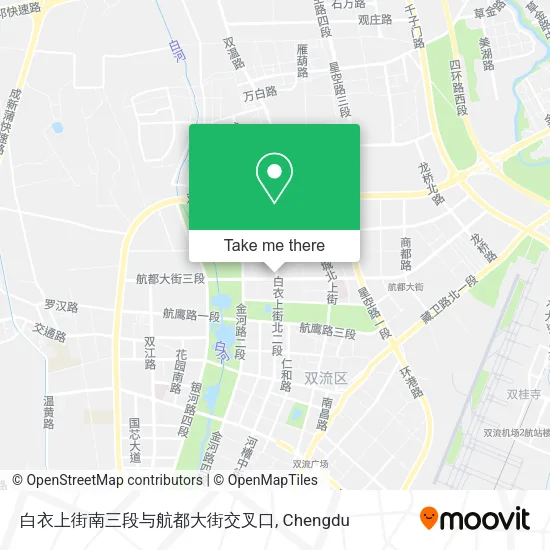 白衣上街南三段与航都大街交叉口 map