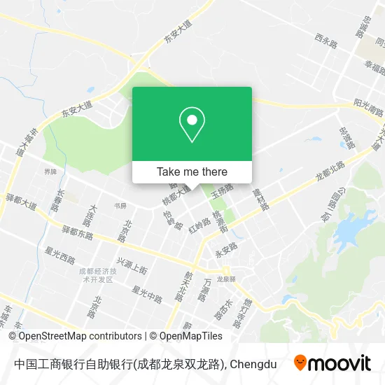 中国工商银行自助银行(成都龙泉双龙路) map