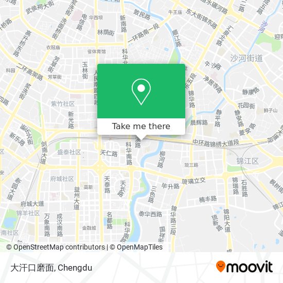 大汗口磨面 map