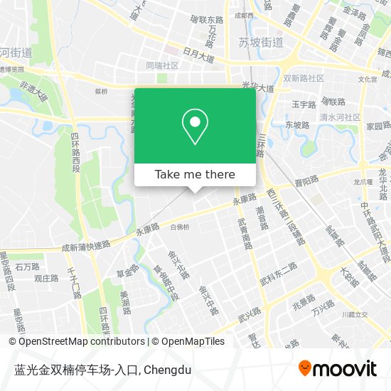 蓝光金双楠停车场-入口 map