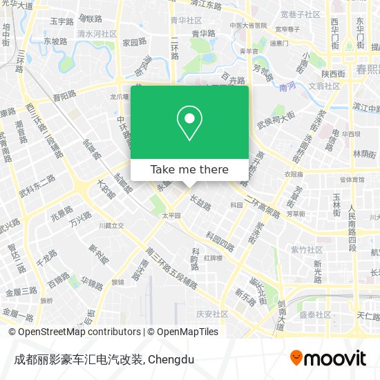 成都丽影豪车汇电汽改装 map