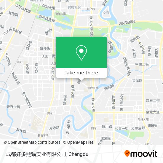 成都好多熊猫实业有限公司 map