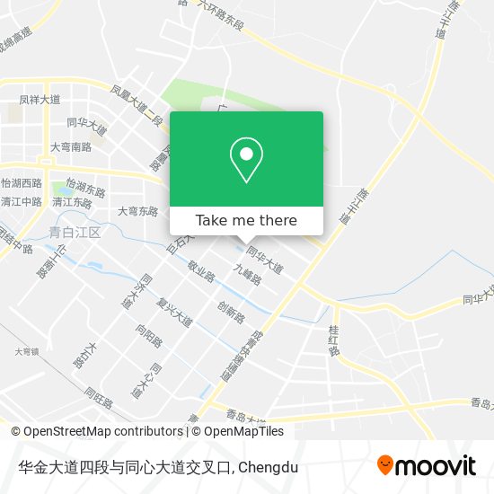 华金大道四段与同心大道交叉口 map