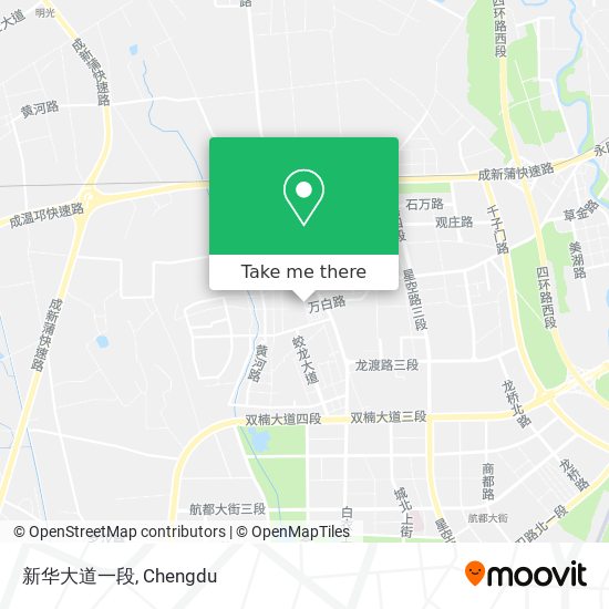 新华大道一段 map