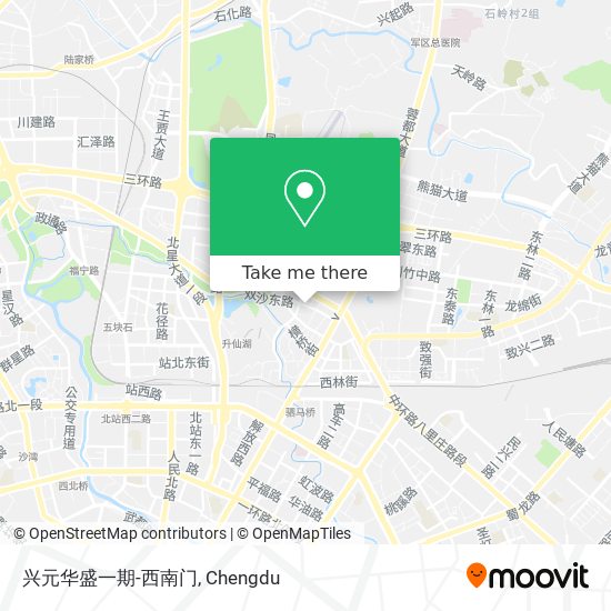 兴元华盛一期-西南门 map