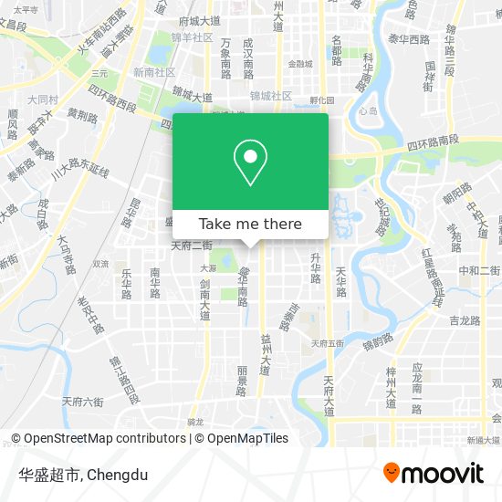 华盛超市 map
