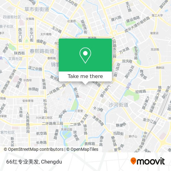 66红专业美发 map