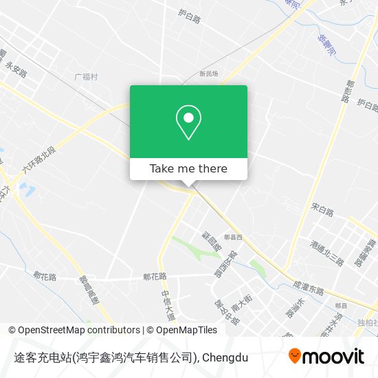 途客充电站(鸿宇鑫鸿汽车销售公司) map