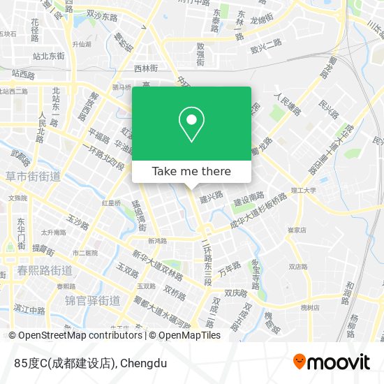 85度C(成都建设店) map