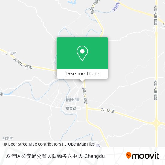 双流区公安局交警大队勤务六中队 map
