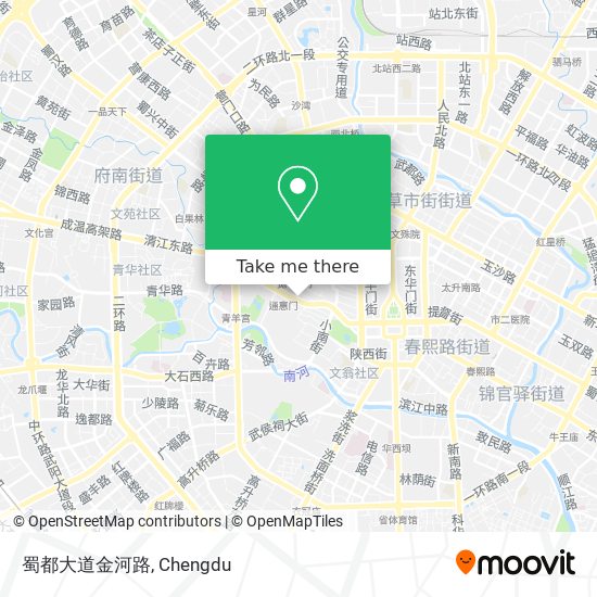 蜀都大道金河路 map
