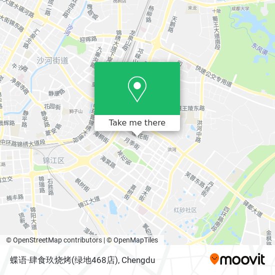 蝶语·肆食玖烧烤(绿地468店) map