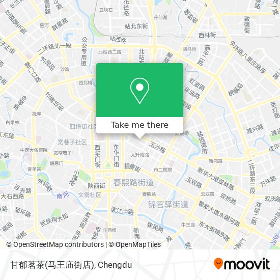 甘郁茗茶(马王庙街店) map