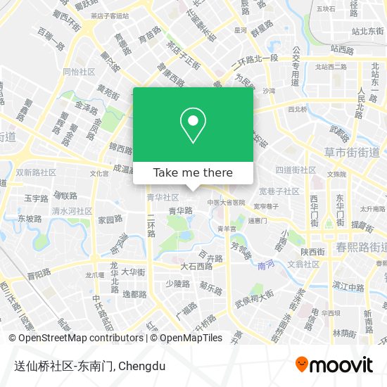 送仙桥社区-东南门 map