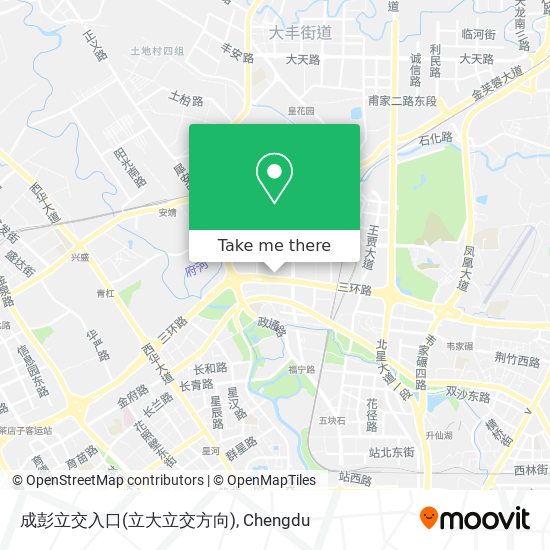 成彭立交入口(立大立交方向) map